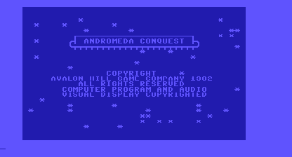 Andromeda Conquest Title Screen